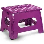 Folding Lightweight Step Stool is Sturdy Enough to Support Adults and Safe En...