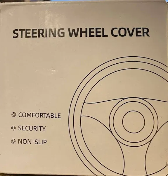 BRAND NEW!! Valleycomfy Microfiber Steering Wheel Cover  (Black Ruby Stone)