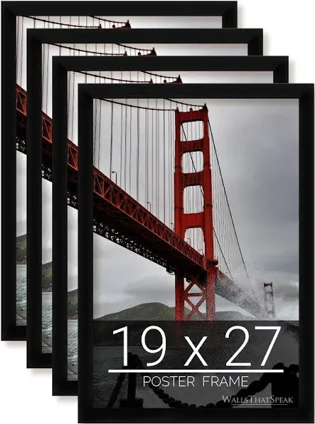 Wallsthatspeak Black Picture Frame for Puzzles Posters Photos or Artwork