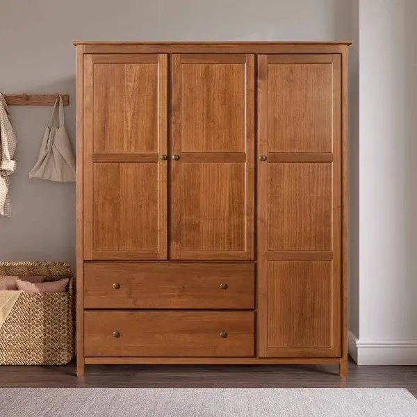 Charlestown Wardrobe Shaker 3-Door Armoire