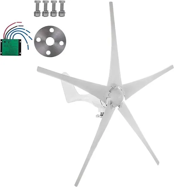 Wind Turbine 1200W DC 12V Wind Turbine Generator with 5 Blades Wind Turbine Kit for Homes Energy Supplementation