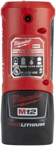 Milwaukee 48-59-1201 M12 Compact Charger and Power Source | Blain's Farm & Fleet