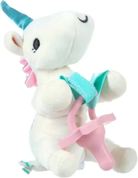 Dr. Brown Lovey Pacifier & Teether Holder - Unicorn