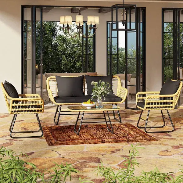 YITAHOME 4-Piece Outdoor Bistro Set