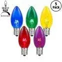 Novelty Lights 25 Pack C9 Outdoor Christmas Replacement Bulbs