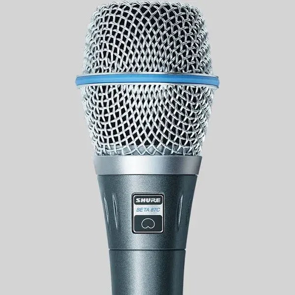 Shure Beta 87C Condenser Vocal Microphone Cardioid Polar Pattern