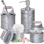 Autumn Alley Rustic Bathroom Accessories Set 4 Copper Farmhouse Soap Dispenser