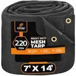 Xpose Safety BMT-714-X Heavy Duty Mesh Tarp - 7' x 14' - Multipurpose