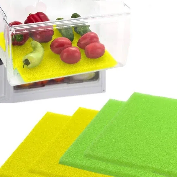 Lightweight, Air-Circulatin<wbr/>g Foam Drawer Liners - 6 Pack for Fruits and Veggies