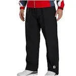 NWT Footjoy DryJoys Water Resistant Golf Pants Men&#x27;s Size XL Black Polyester Log