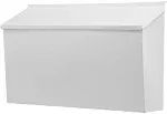 Wall-Mount Mailbox,Large Capacity Mail Box,Galvanized Steel Rust-Proof White