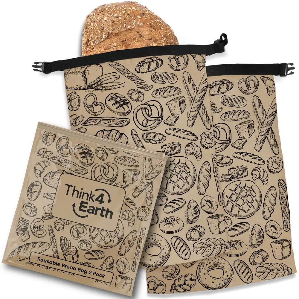 Think4Earth 2 Packs Bread Bags