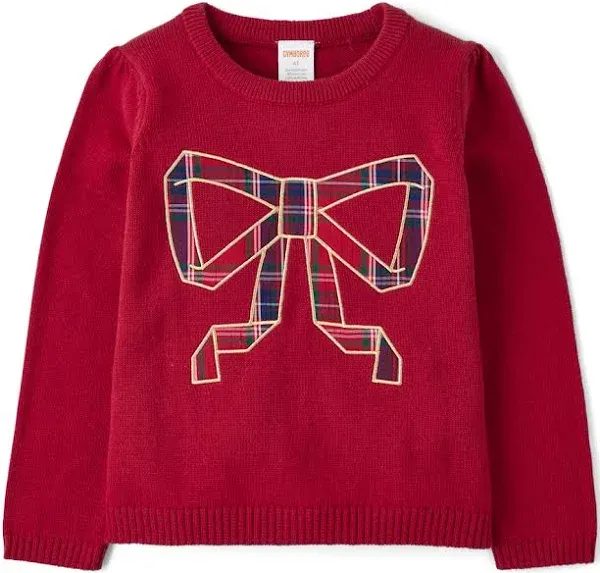 Gymboree Girls' Embroidered Bow Sweater