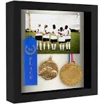 Americanflat Shadow Box Frame in Black for Wall and Tabletop - 8 in. x 8 in.