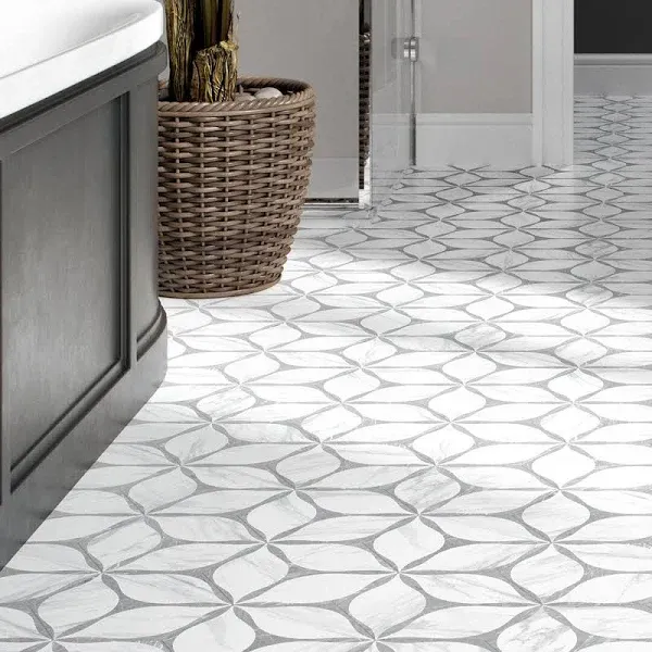 TileGen. Corola 8" x 9" Porcelain Wall & Floor Tile