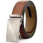 CHAOREN Mens Belt Leather Ratchet Belt - Customizable Fit, Effortless Style