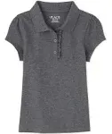 The Children's Place Girls' Short Sleeve Ruffle Pique Polo