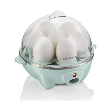 Hamilton Beach 3-in-1 Egg Cooker with 7 Egg Capacity, Teal