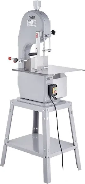 VEVOR Commercial Electric Meat Bandsaw 1500W Stainless Steel Bone Sawing Machine