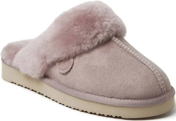 Women's Fireside by Dearfoams Sydney Water Resistant Genuine Shearling Scuff Slipper