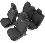 Rough Country 91031 Toyota Neoprene Front & Rear Seat Covers (16-20 Tacoma)