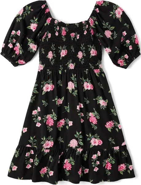 The Children's Place Girls' Smocked Floral Dress