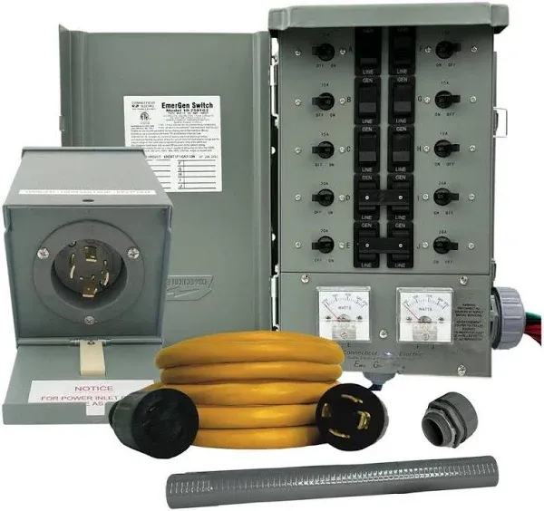 Connecticut Electric EGS107501G2KIT 10 Circuit Transfer Switch Kit