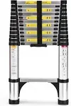 SocTone 12.5ft Aluminum Telescoping Ladder