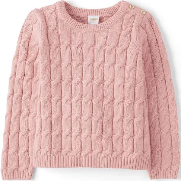 Gymboree Girls' and Toddler Long Sleeve Cable Knit Sweaters