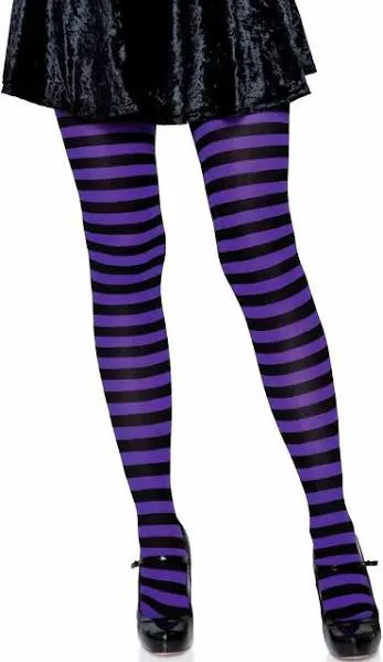 Leg Avenue Women's Striped Nylon Tights