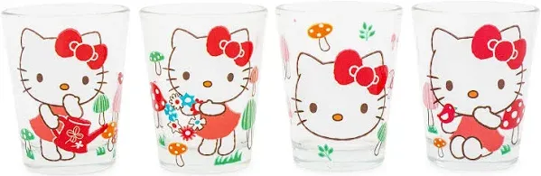 Sanrio Hello Kitty Mushrooms Mini Shot Glasses (Set of 4)