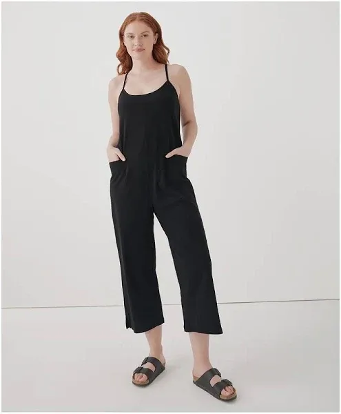 Pact Women's Cool Stretch Lounge Jumpsuit - Black