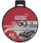 Diablo Steel Demon Saw Blade Cermet II Carbide 48T 7-1/4&#034; D0748CF 