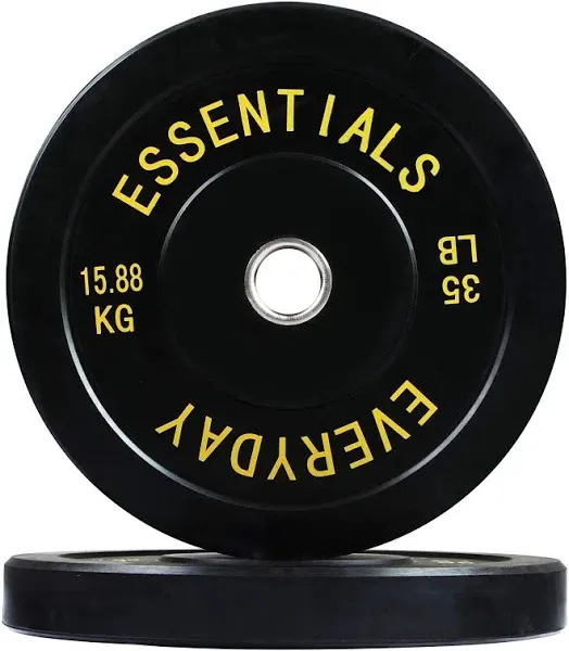 BalanceFrom Color Coded Olympic Bumper Plate Weight Plate with Steel Hub