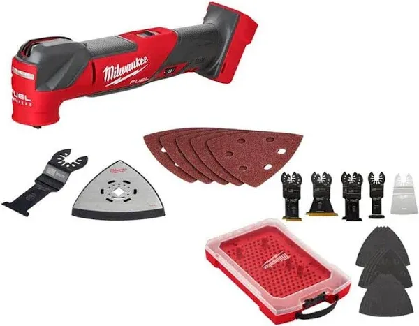 Milwaukee 18V Lithium-Ion Cordless Brushless Oscillating Multi-Tool with Multi-Tool