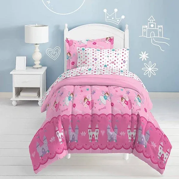 Dream Factory Magical Princess Twin Comforter Bedding Set