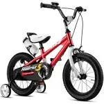 Royalbaby Boys Girls Kids Bike 14in BMX Freestyle Red 2 Hand Brakes Bicycles with Training Wheels Child Bicycle