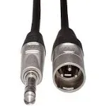 Hosa HSX-005 REAN 1/4" TRS to XLR3M Pro Balanced Interconnect Cable - 5'