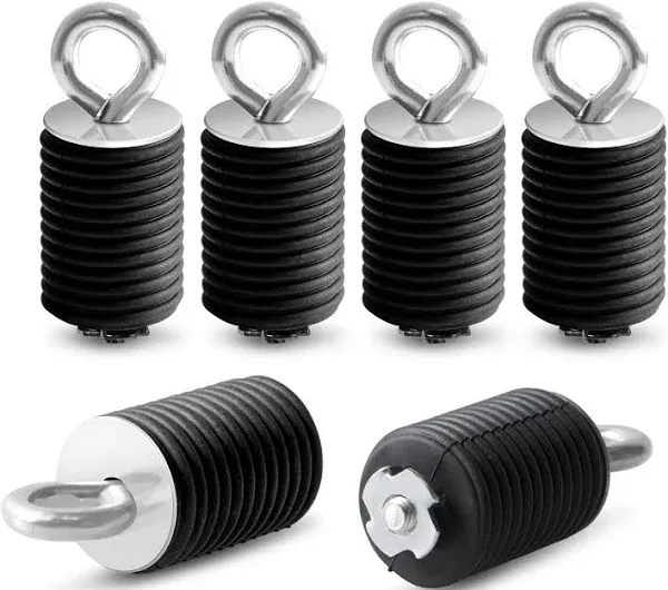 6 Pack UTV Lock and Ride Tie Down Anchors Bed Anchors with 1-7/16" Holes Compatible with Polaris General Ranger 500 570 1000 XP 900 800 700,Black