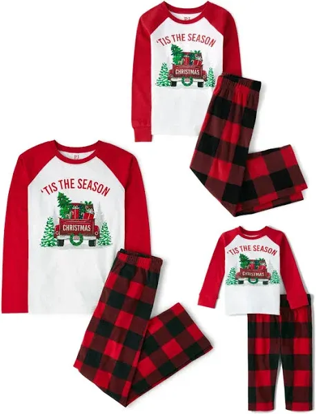 The Children's Place Baby Family Matching, Holiday Pajama Sets, Fleece