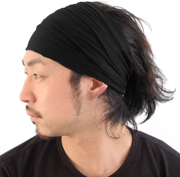 Charm Casualbox Mens Womens Headband Bandana Stretch Hair Band Japanese Style