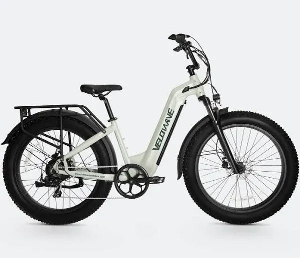 Velowave Ranger Fat Tire Electric Bike, Silver