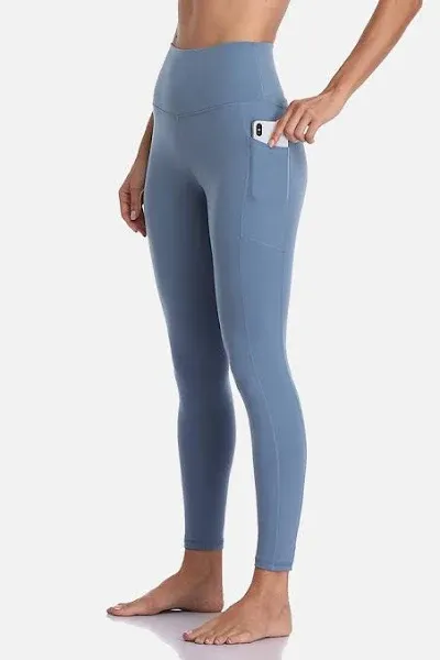 Essential No-Roll High Waisted Sports Leggings w/ Pockets 7/8