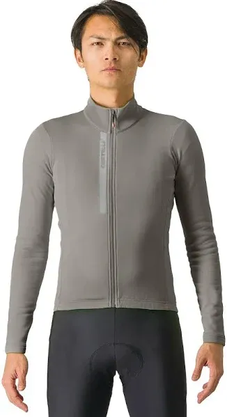 Castelli ENTRATA THERMAL Long Sleeve Jersey : BELGIAN BLUE/SILVER GRAY