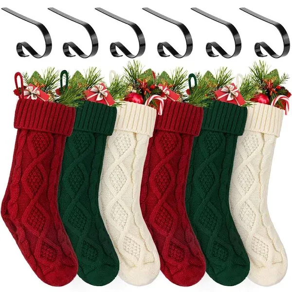 Cowin Knit Christmas Stockings