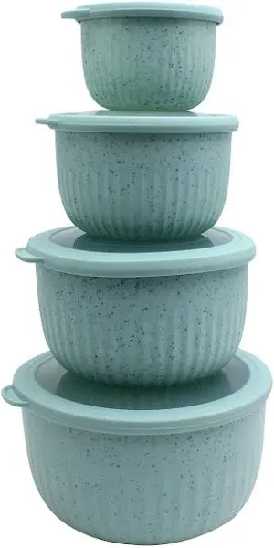 Versatile Food Storage Containers in Chic Ombre Colors - BPA-Free Mixing Bowls