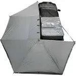 Overland Vehicle Systems Nomadic Awning 270 Driver Side - Dark Gray with Black Cover