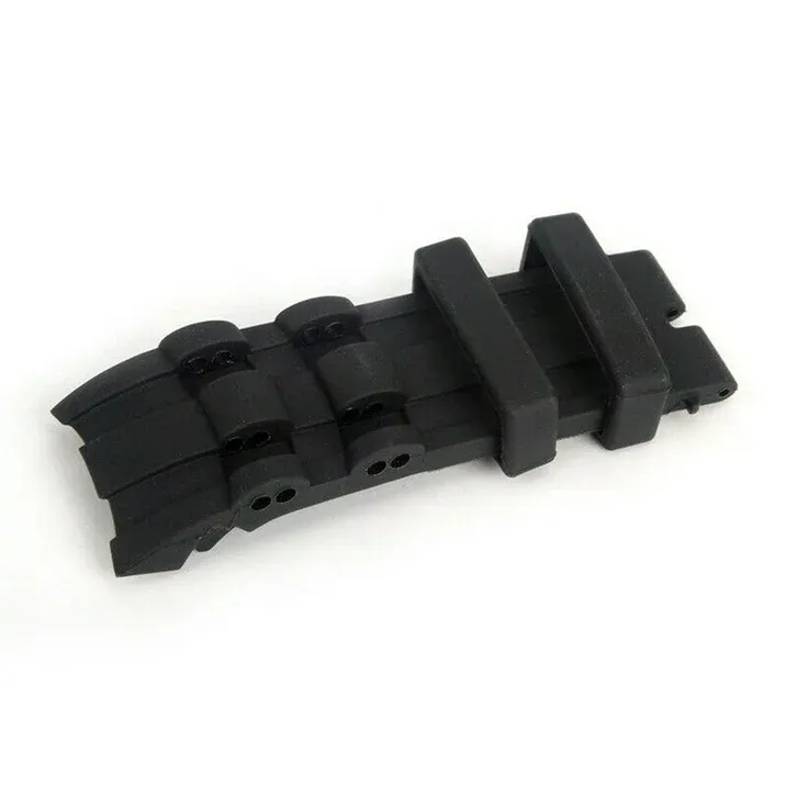 StrapsCo Silicone Rubber Watch Strap for Invicta Pro Diver - Black