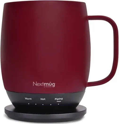 Nextmug - Temperature-Co<wbr/>ntrolled, Self-Heating Coffee Mug (Burgundy - 14 oz.)