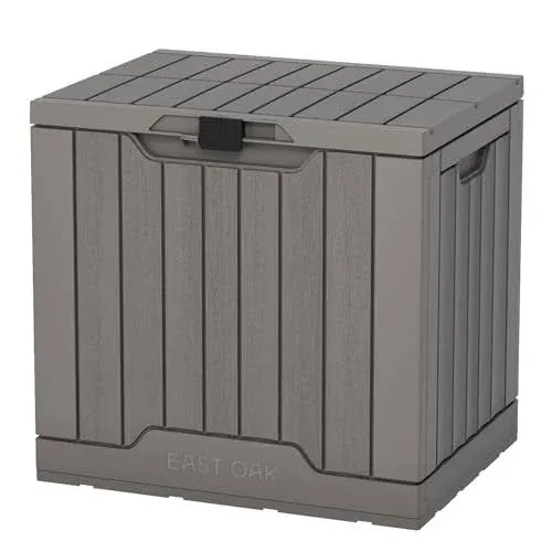 Durable 31 Gallon Resin Storage Box - Waterproof &amp; UV Resistant Outdoor Bin